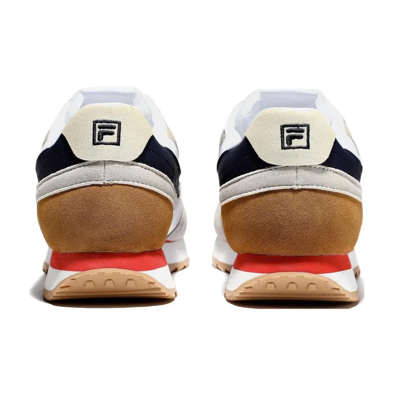 FILA Jogger Anti-Slip Wear-Resistant Low-Top Casual Running Shoes Unisex White Gray-4