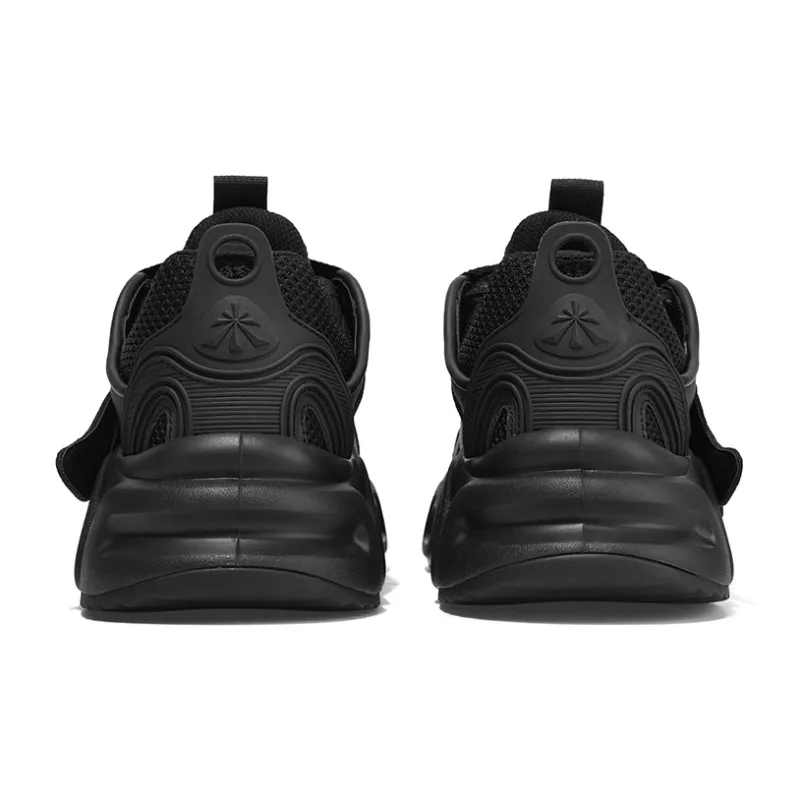 Masongarments Windstorm Collection Chunky Sneakers Unisex Low Top Obsidian Black-3