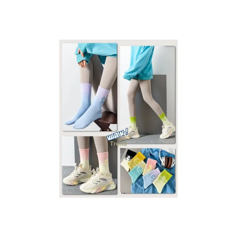 SALOATO Knee High Socks Women's 4 Pack-6