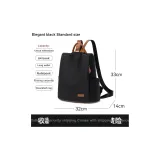 Elegant Black (Standard Number Patchwork Shoulder Strap)