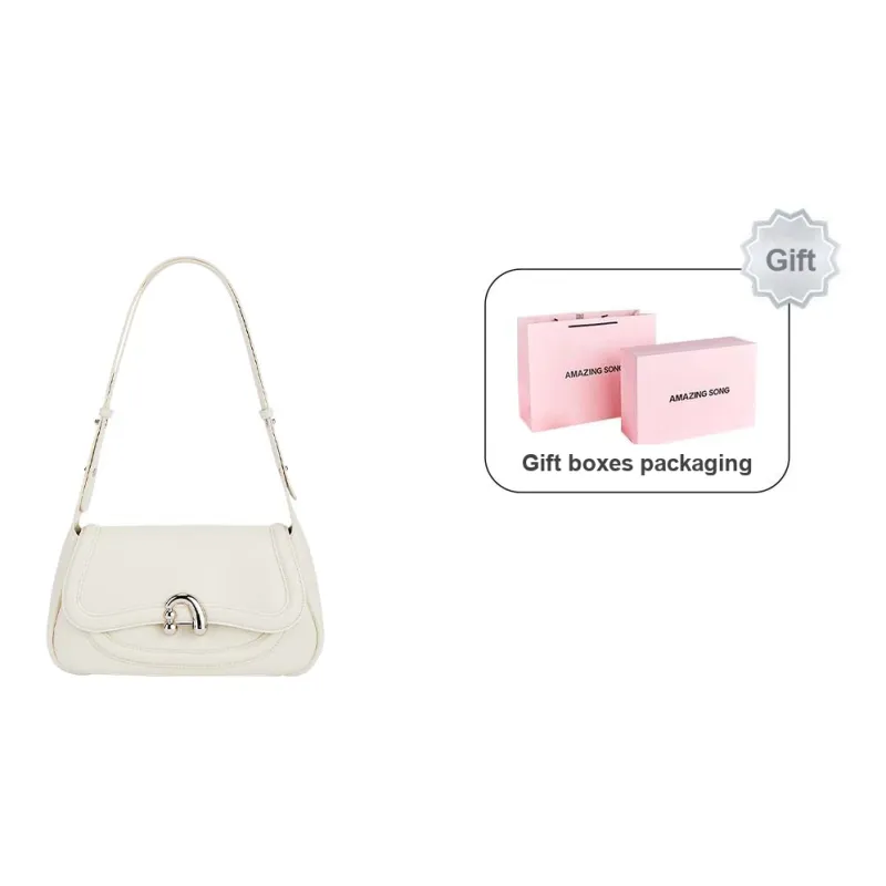 AMAZING SONG Cow Leather Nubuck Handheld Bag Saddle Bag Shoulder Bag Women's Black/White/Green/Red-11