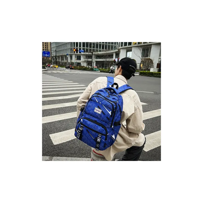 BAODIDAISHU Nylon Backpack Laptop Bag Backpack Regular Unisex Black/Purple/Green/Light Blue/Blue-14