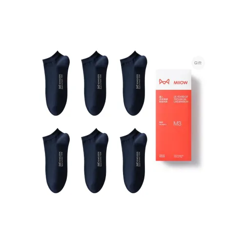 MIIOW Ankle Socks Men's Gift Box Of 6 Doubles