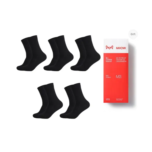 MIIOW Knee-High Socks Men's Box 5-Pack