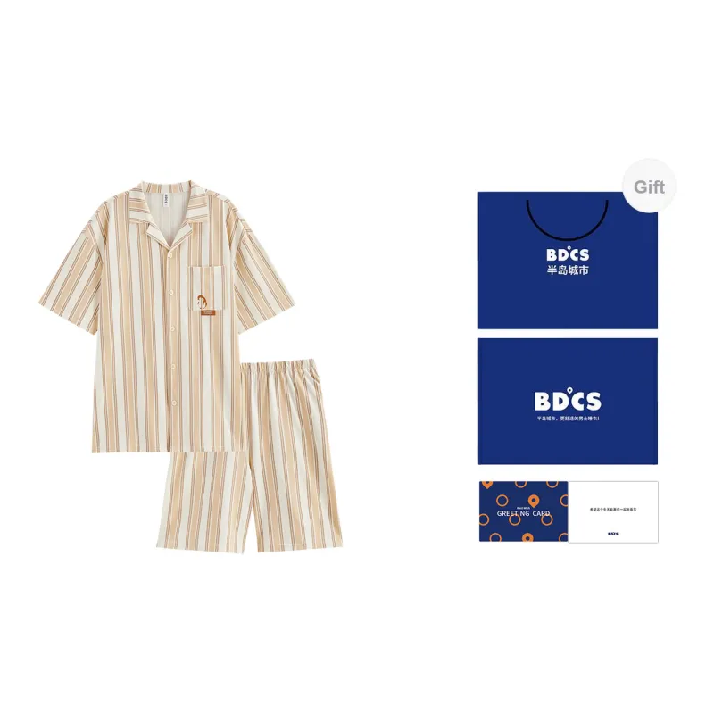 Peninsula City Pajama Set Men's Apricot-0