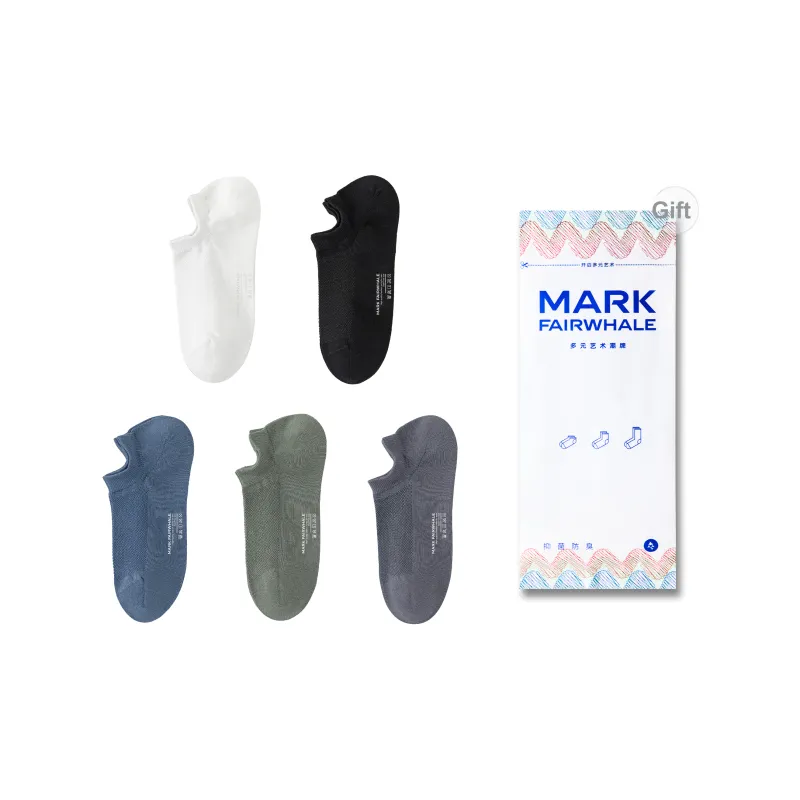 FAIRWHALE Ankle Socks Unisex Box 5 Pack-1