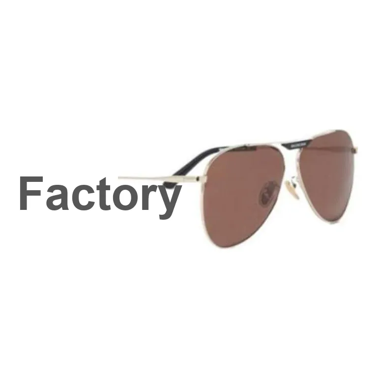 Balenciaga Aviator Sunglasses Men's Gold-1