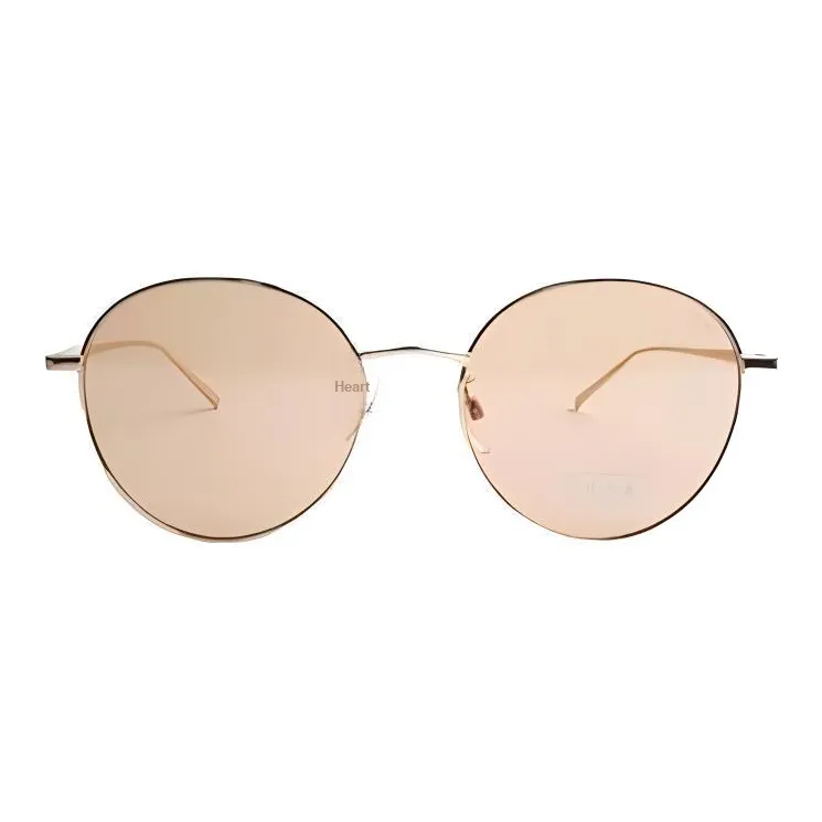DKNY Round Sunglasses Unisex Gold-1