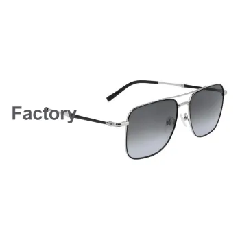 FERRAGAMO Metal Aviator Sunglasses Men's Black