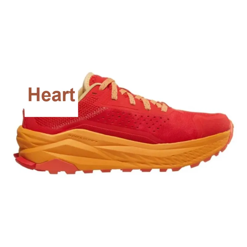 Altra Anti Slip Wear Resistant Low Top Trail Running Running Shoes Unisex Red-1