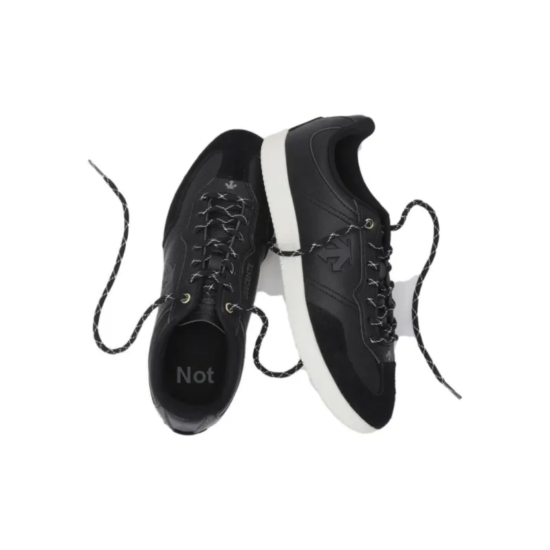 DESCENTE Edge Coat Anti Slip Wear Resistant Low Top Skateboard Shoes Unisex Black-2