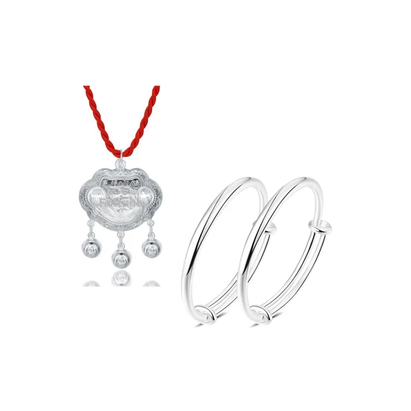 Bifeiman 999 Fine Silver Sterling Silver Necklace Kids'-36