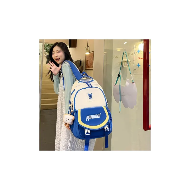 YUANTUZHE Twill Backpack Regular Unisex Multicolor-11