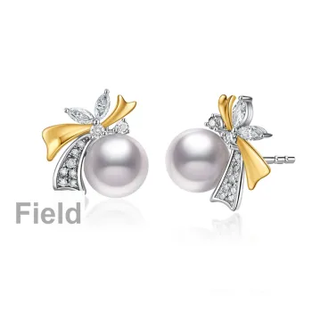 ME LUXE Saltwater Pearl Stud Earrings Women's