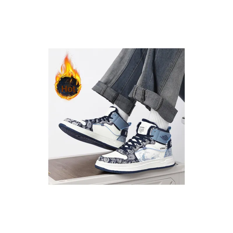 Yalu Thermal Cushioning High Top Skateboard Shoes Men's-13