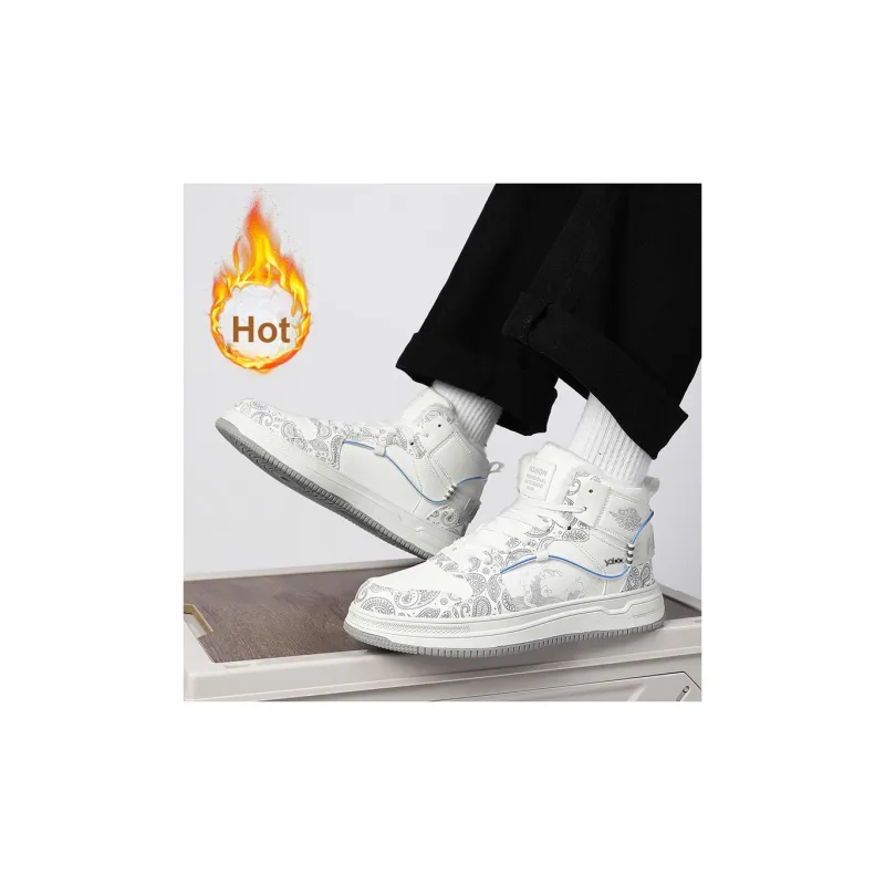 Yalu Thermal Cushioning High Top Skateboard Shoes Men's-21
