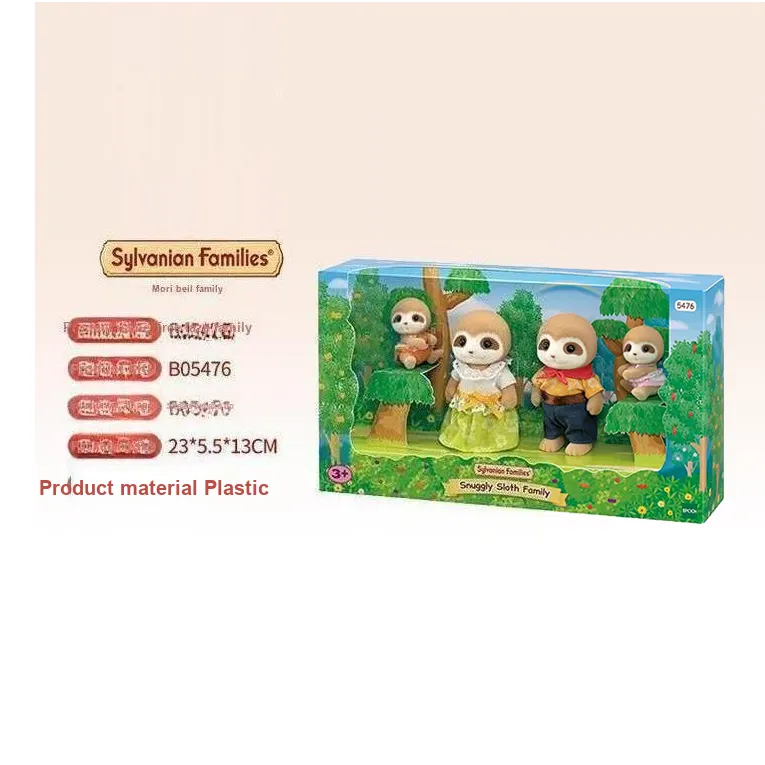 Sylvanian Families Sloth Family Dolls Plush Doll Small Size Tall-2