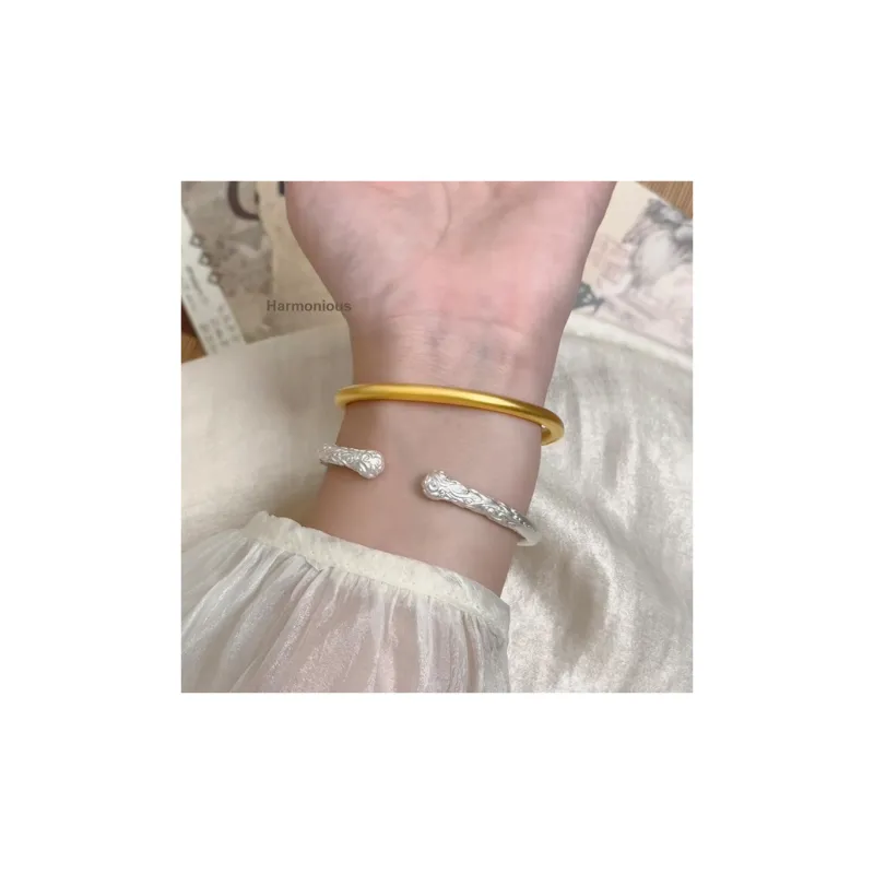 Ascending S999 Fine Silver Sterling Silver Bracelets Unisex-6