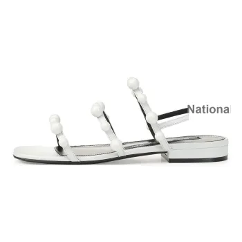 SERGIO ROSSI Sr Chupetas Roman Sandals Women's White