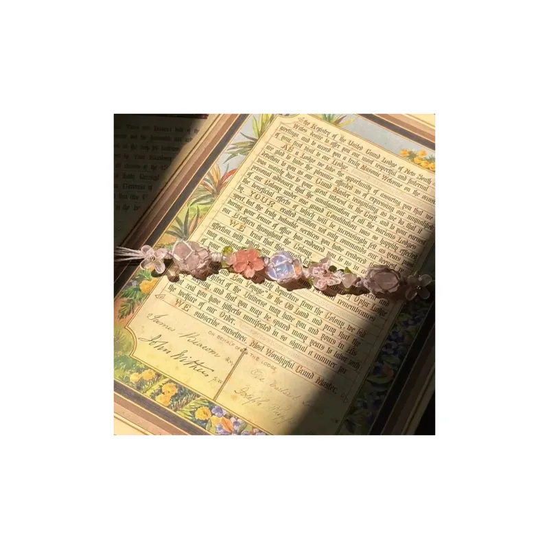 AWD Pink Crystal Rope Bracelets Women's-1