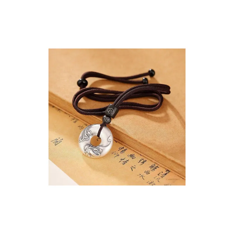NSAOT 999 Fine Silver Foot Silver Pendants Unisex-4
