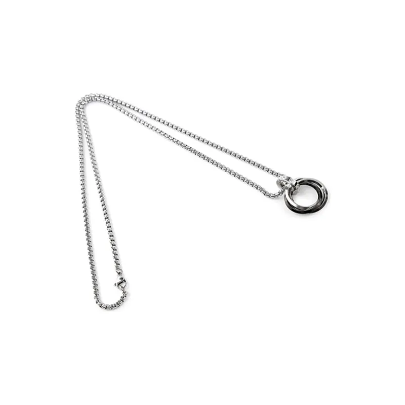 Guuka Stainless Steel Necklaces Unisex Silver-1