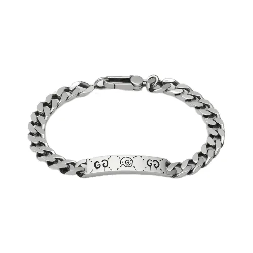 Gucci Ghost Chain Bracelet in Silver