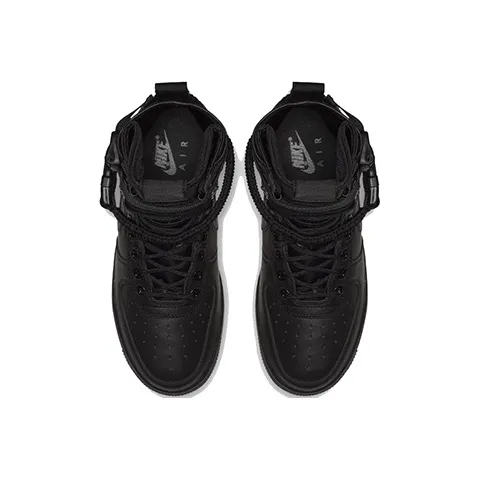 Nike Air Force 1 Triple Black Leather Women's-4