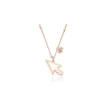 Agatha 925 Sterling Silver Collarbone Chain Necklace Women's