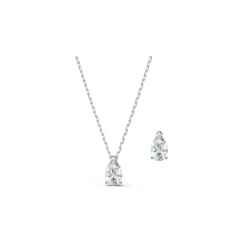 Swarovski Stilla Attract Rhodium Plated, Faux Crystal Necklaces Women's