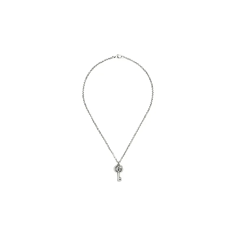 GUCCI Unisex Classic Double G Key Necklace-1