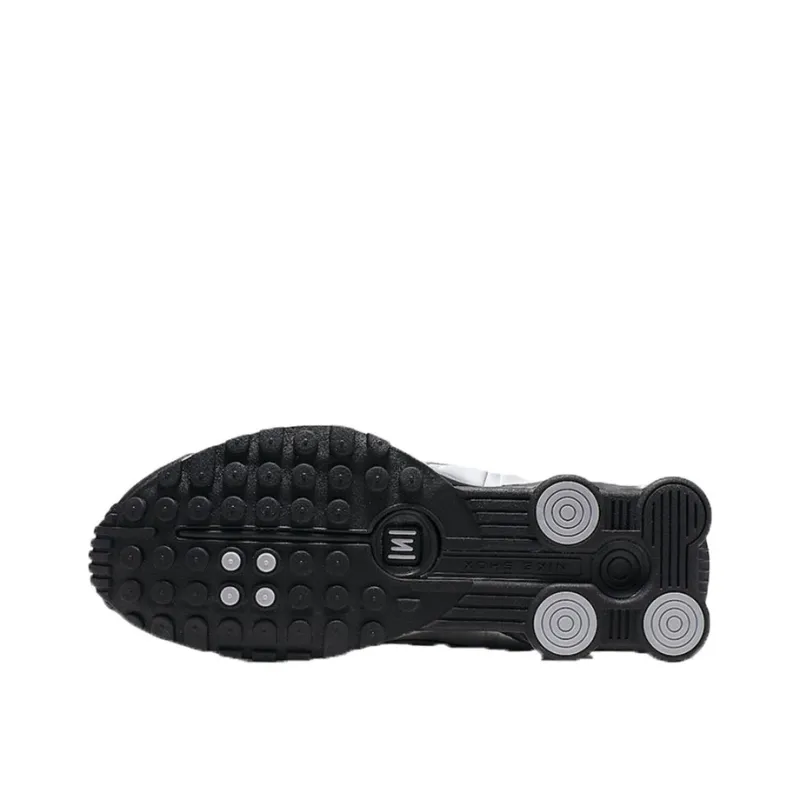 Nike Shox R4 Black Metallic Silver-4