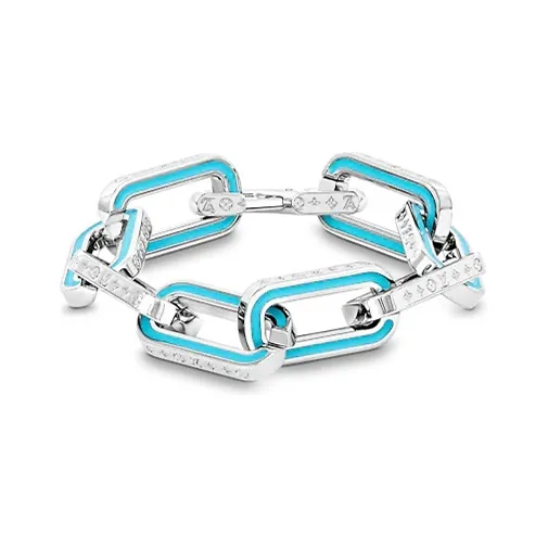 LOUIS VUITTON Lv Monogram Links Chain Bracelet-0