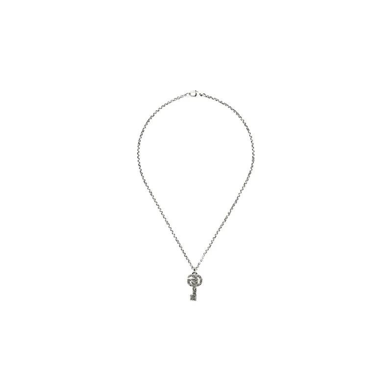 GUCCI Unisex Classic Double G Key Necklace-3