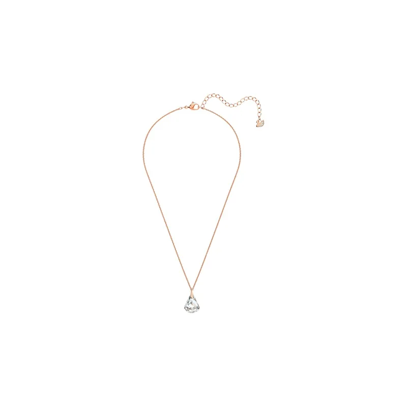 Swarovski Spirit Rhodium Plated Necklaces Women's White/Rose Gold-5
