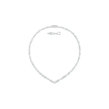 Swarovski Tennis Deluxe Silver White Necklaces Women's