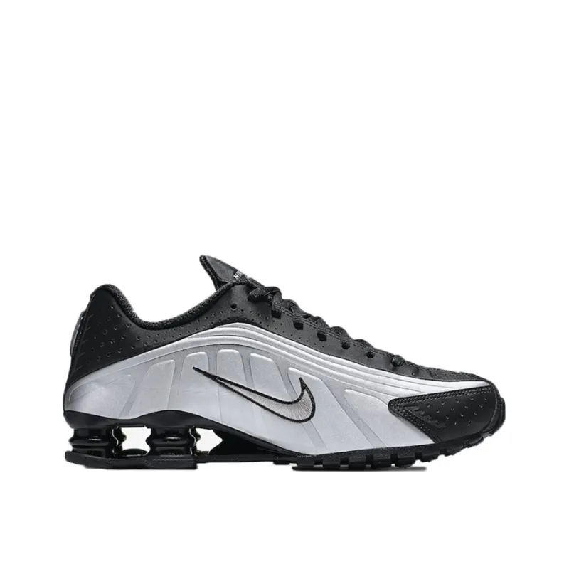 Nike Shox R4 Black Metallic Silver-1