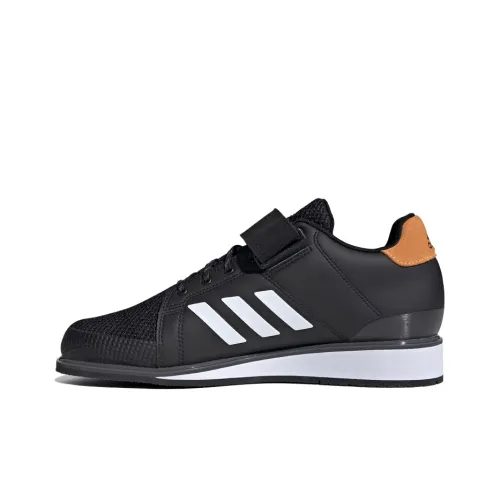 Adidas Power Perfect Running Shoes Men Low-Top Black/White/Orange