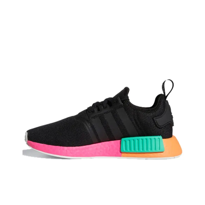 Adidas Nmd R1 Black Shock Pink Women's-1