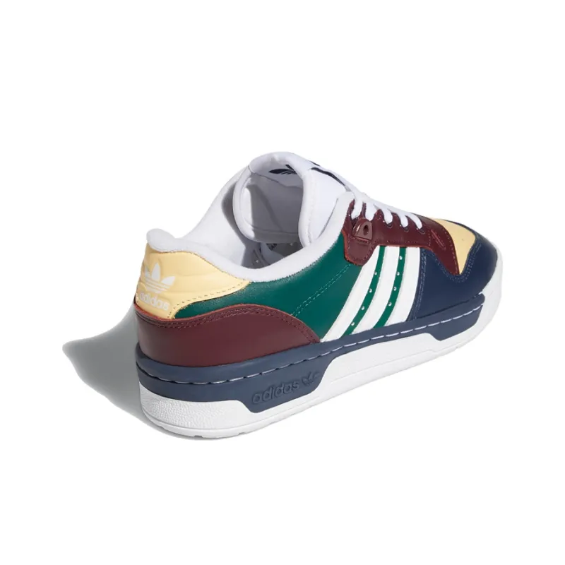 Adidas Originals Rivalry Slip Resistant Low Top Skateboard Shoes Women's Green Brown Blue-3