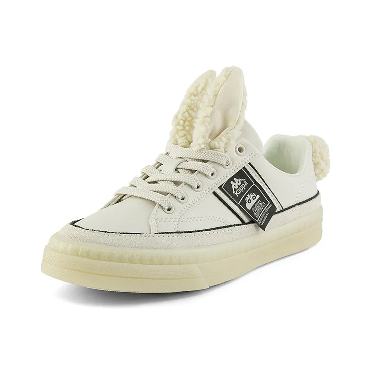 SHINCHAN x Kappa Anti Slip And Wear Resistant Lightweight Low Top Skateboard Shoes Women's Moon Gray-1