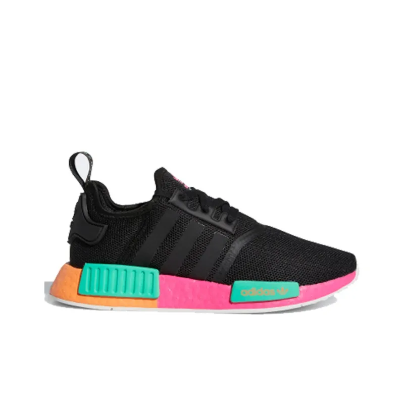 Adidas Nmd R1 Black Shock Pink Women's-3
