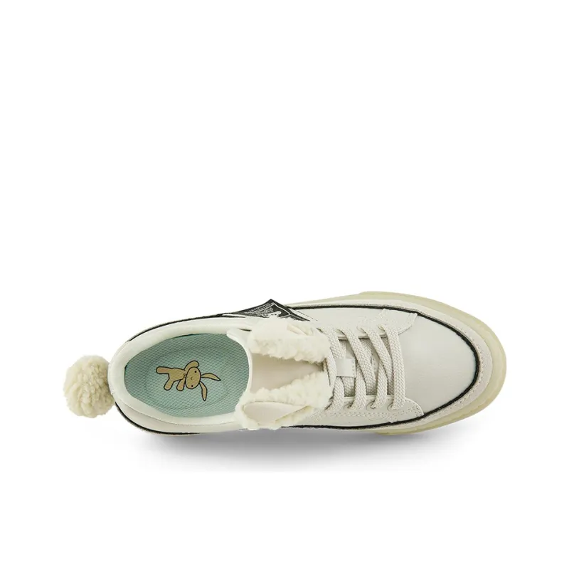 SHINCHAN x Kappa Anti Slip And Wear Resistant Lightweight Low Top Skateboard Shoes Women's Moon Gray-3