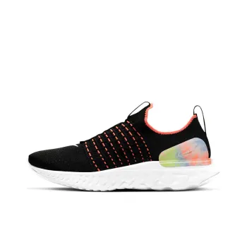 Nike React Phantom Run Flyknit Premium Black Bright Mango Women's