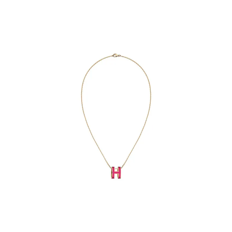 HERMES POP H Collection Palladium Plated Necklaces Women's-1