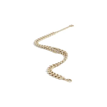 CHANEL Necklaces Unisex Gold