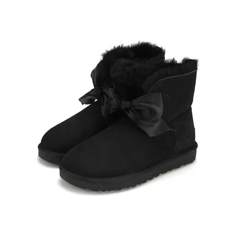 UGG Gita Bow Mini Fleece Lined Black Women's-1