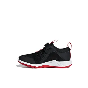 Adidas Rapidaflex El K Slip Resistant Breathable Low Top Kids' Running Shoes Black Red Kids'