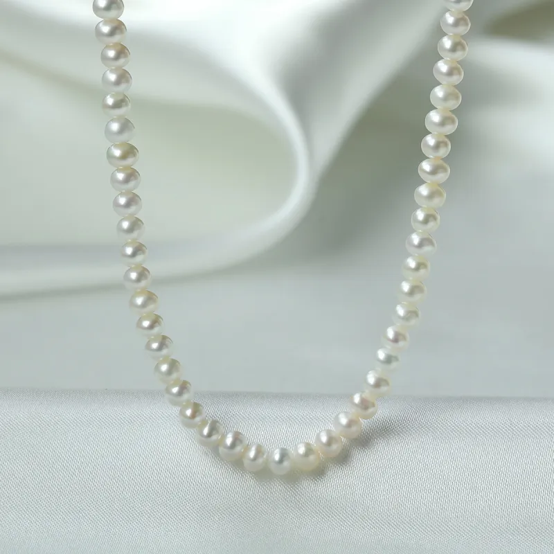 Oriental Jade Freshwater Pearl Necklaces Women's-5