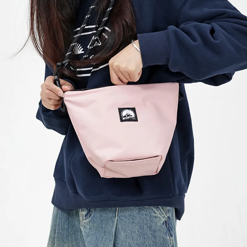 MYEDITION Tofu Bag Shoulder Bag Water Repellent Polyester Fabric Multicolor Unisex-2